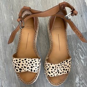 Gently worn DV platform heels